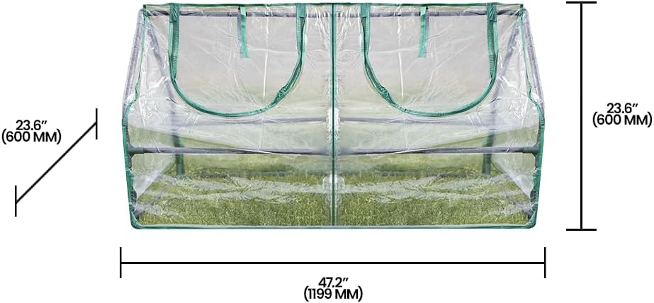 Zenport SH3212A Garden Cold Frame Greenhouse Cloche - 3 Pack