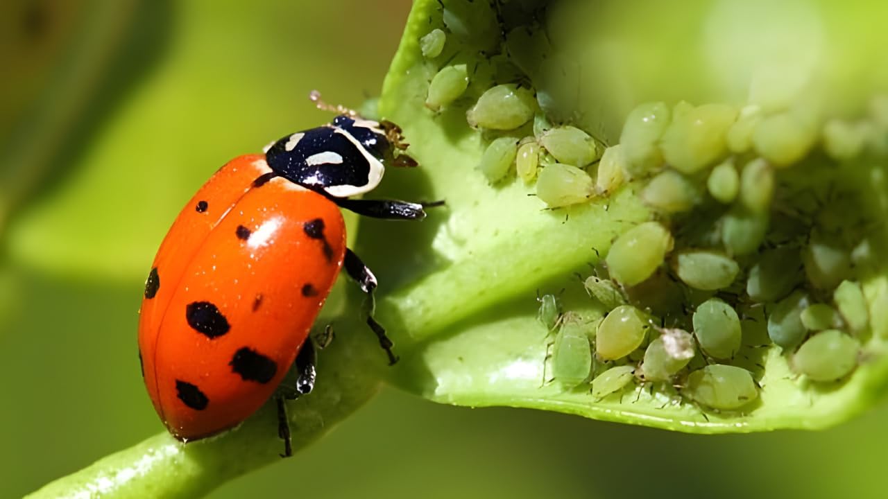 1500 Pre-Fed Live Ladybugs for Aphid Control | Hippodamia Convergens | Guaranteed Live Delivery