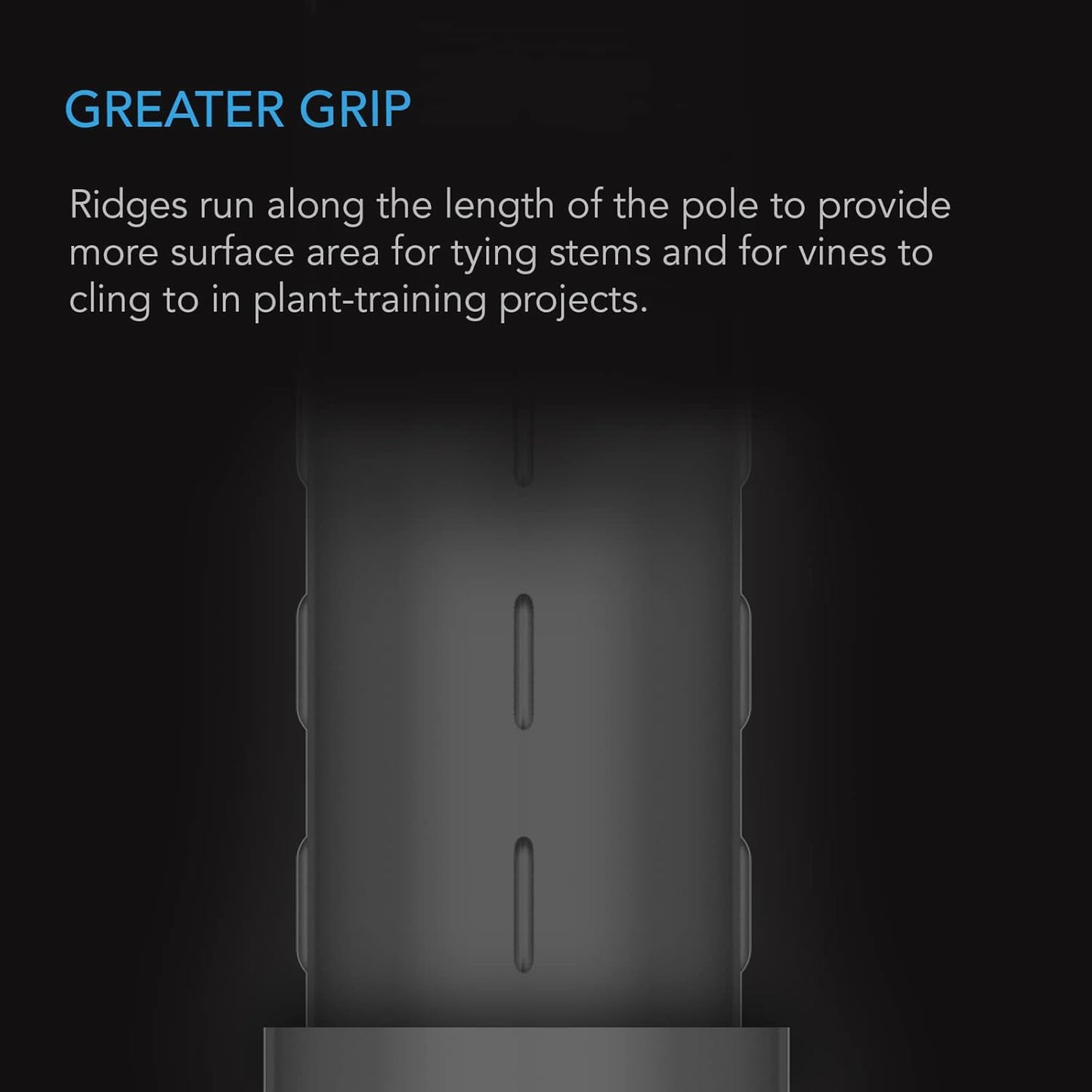 AC Infinity Garden Plant Stakes 24", Sturdy Metal Support Sticks with Protective Plastic Coating, 25-Pack for Tomatoes, Trees, and Vines in Gardening Hydroponics