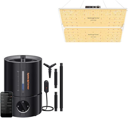 Spider Farmer 5L Smart Humidifier and SF4000 Grow Light