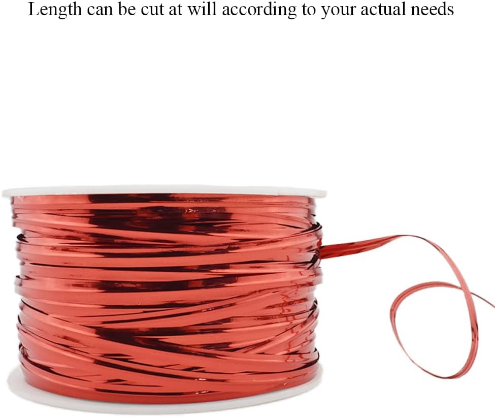 HAHIYO 100Yards/300Feet/91M Red Metal Twist Ties Bread Candy Coffee Bag Ties Plant Garden Twist Ties for Cellophane Treat Bag Gift Wraping Bag Plastic Bag Halloween Party Cake Present Art Craft