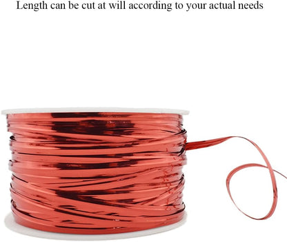 HAHIYO 100Yards/300Feet/91M Red Metal Twist Ties Bread Candy Coffee Bag Ties Plant Garden Twist Ties for Cellophane Treat Bag Gift Wraping Bag Plastic Bag Halloween Party Cake Present Art Craft