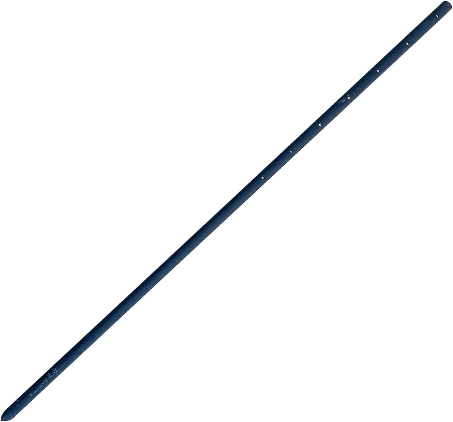 Sandbaggy Round Steel Concrete Form Stakes with Nail Holes - Rust Resistant Coating - Removable, Reusable (5, 3/4 in X 48 in)