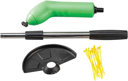 Zip Tie Grass Trimmer, Made of Stainless Steel and ABS, Battery Operated (Not Included) – Measures 31” Long, 24 Standard Zip Ties Included