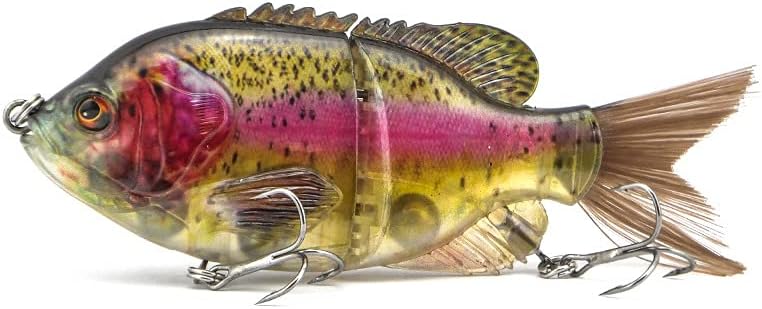 5.9in Multi Jointed Swimbait Fishing Lures Bait,2 Segment Big Giant Sinking Fishing Bass Lures,Crankbaits Swimbaits with Treble Hook
