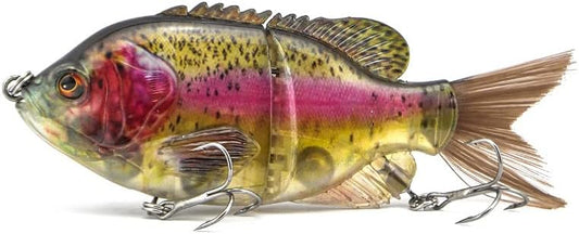 5.9in Multi Jointed Swimbait Fishing Lures Bait,2 Segment Big Giant Sinking Fishing Bass