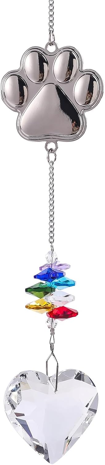 Pet Memorial Suncatcher,Dog Memorial Gifts for Loss of Dog,Cats Remembrance,Pet Loss Sympathy