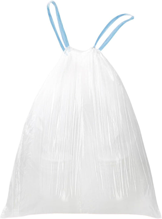4 Gallon Trash Bags Drawstring, 4 Gal Small Garbage Bags for Home & Office (Pack of 73), 43x46cm