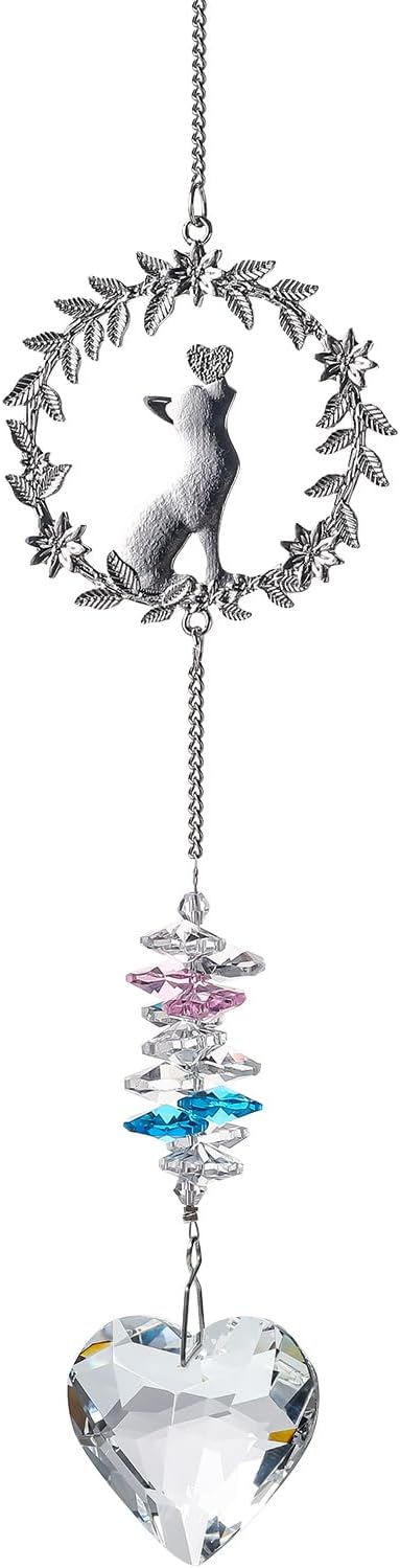 Pet Memorial Suncatcher,Dog Memorial Gifts for Loss of Dog,Cats Remembrance,Pet Loss Sympathy