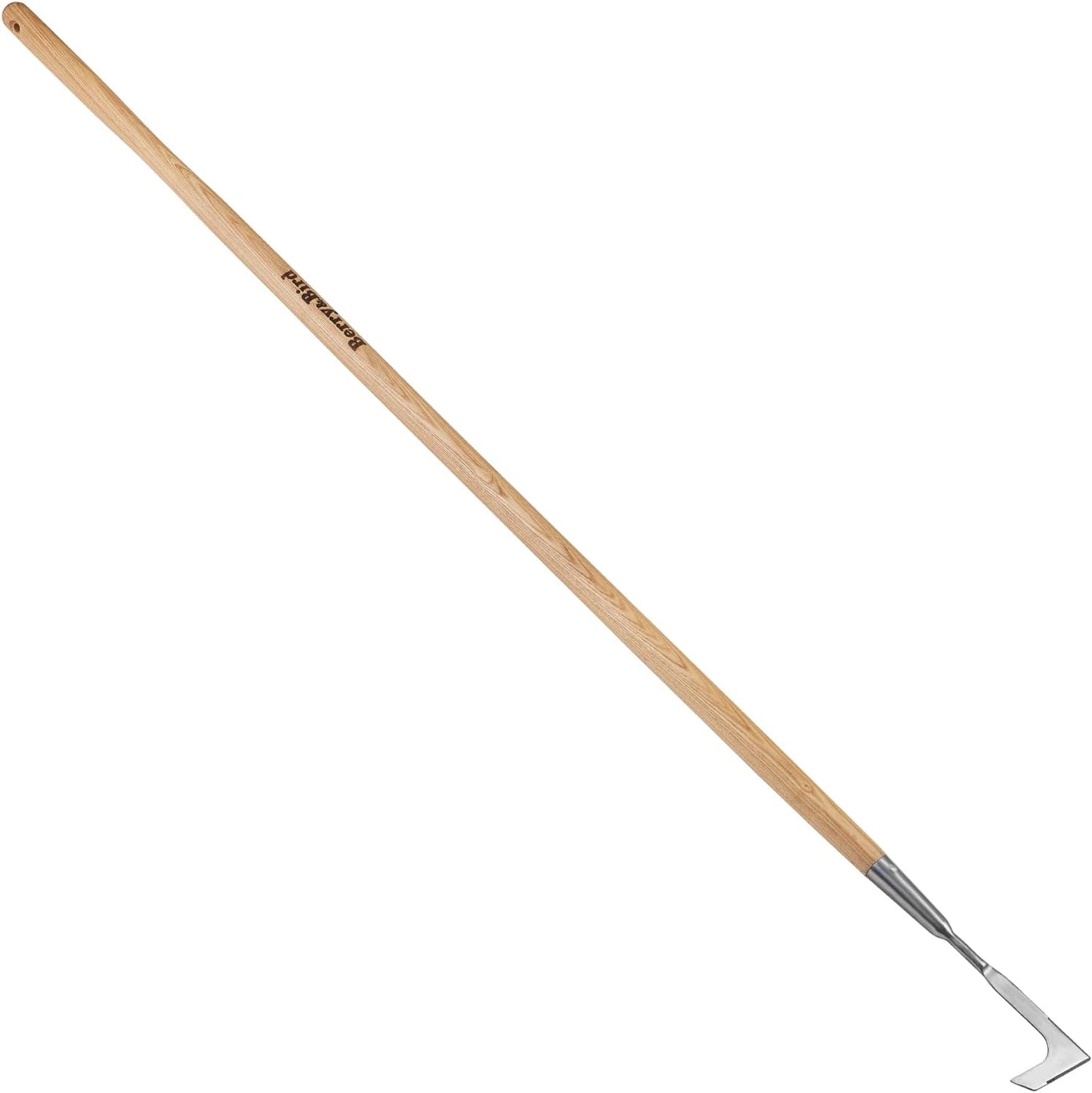 Berry&Bird 63'' Long Handle Crevice Weeding Tool, Stainless Steel Crack Weeder Crevice Weeding Sickle Tool, L-Shaped Manual Weeder Puller for Garden, Lawn, Yard, Side-Walk, Narrow & Wall Gaps