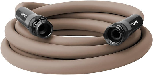 Flexzilla Colors Lead-In Garden Hose 5/8in. x 10ft., Lightweight All-Weather Water Hose, Durable and Flexible, Leak-Free Connections, Brown Mulch