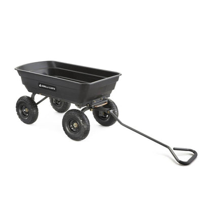 Gorilla Carts Heavy-Duty Poly Garden Dump Cart, 4 Cu Ft, 600 lb Capacity