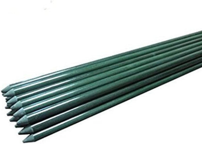 5ft Garden Stakes 20pack, 1/4'' Diameter Plant Stakes, Never Rust for Plant Support Poles, Green(60inch)