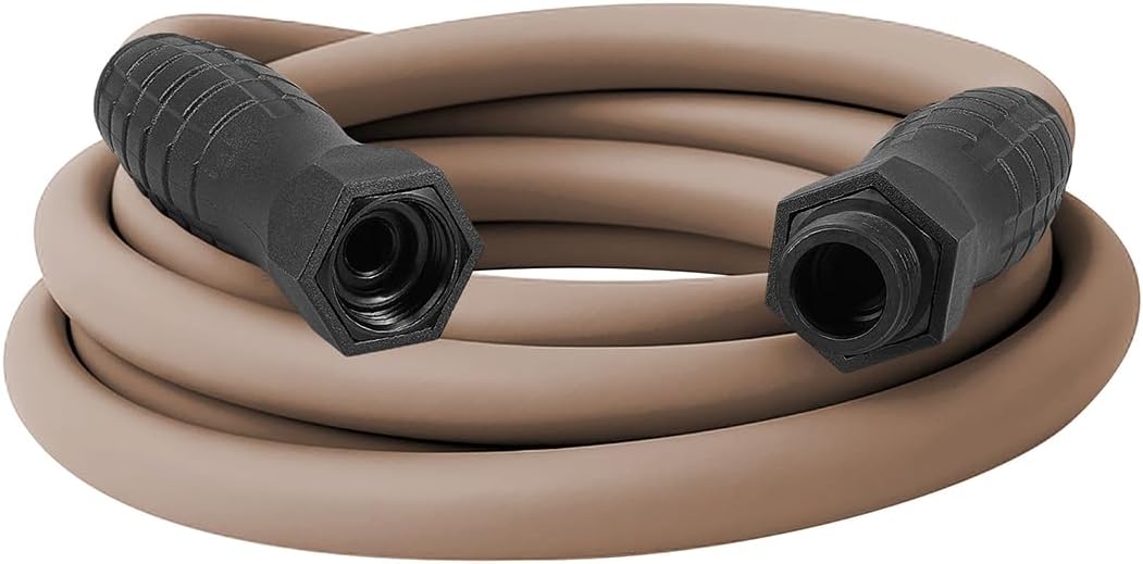Flexzilla Colors SwivelGrip Garden Hose 5/8 in. x 10 ft., Lightweight All-Weather Water Hose, Durable and Flexible, Leak-Free Connections, Brown Mulch