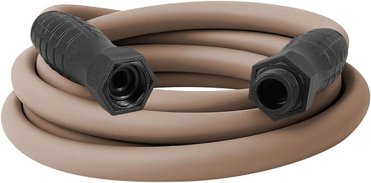 Flexzilla Colors SwivelGrip Garden Hose 5/8 in. x 10 ft., Lightweight All-Weather Water Hose, Durable and Flexible, Leak-Free Connections, Brown Mulch