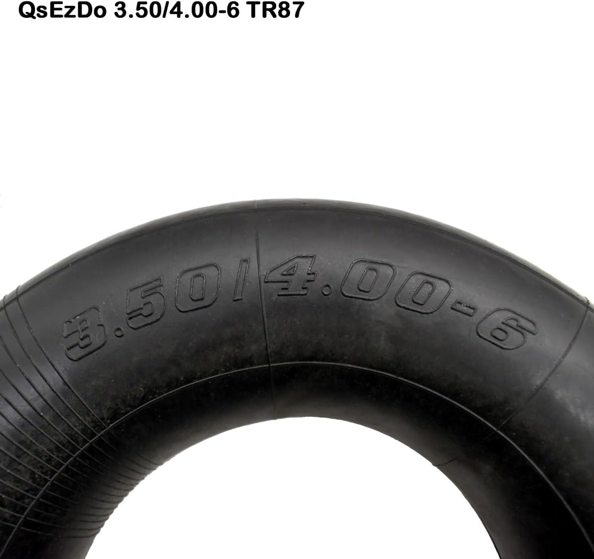 3.50/4.00-6 Inner Tube with TR87 Bent Valve Stem (1 Pack), for Hand Trucks, Utility Cart, Lawn Mowers, Wheelbarrows, Dollys, Scooters, Replacement 13x4.00-6,4.00-6 Tire.
