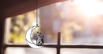 Loss of Cat Tabby Cat American Shorthair Cat Memorial Gifts Stained Glass Cat Gifts for Cat Lovers.