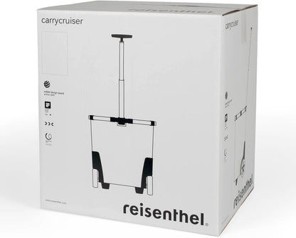 reisenthel carrycruiser Black - Portable Shopping Trolley with Sturdy Aluminum Frame, Shoulder Strap and Removable mesh Inner Bag - Water-Repellent