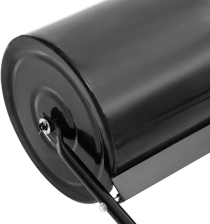 Garden Lawn Roller for Lawn Garden Yard, Grass Aerator, Yard Roller Black 16.6 gal Iron