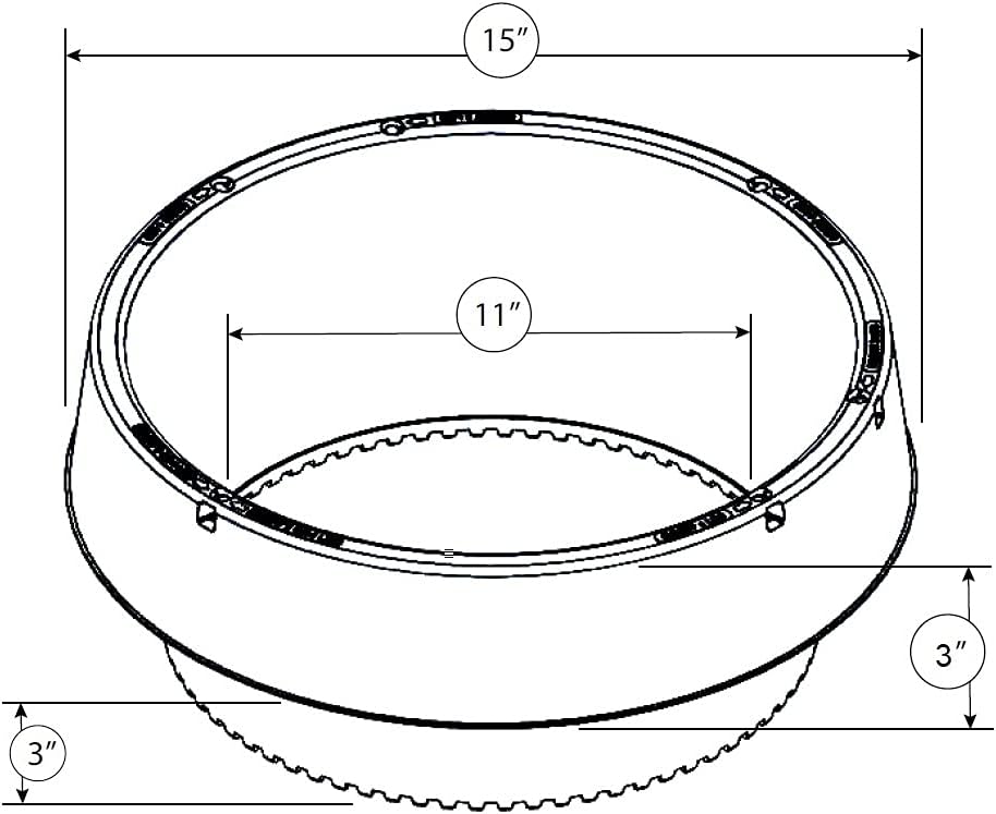 6 Pack of VegSTABLE Rings (Veggies Grow Up, Cages Won't Fall Over). Watering Tomatoes and Vegetables and Anchoring Cages