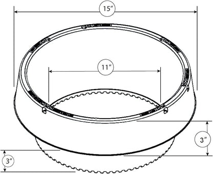 6 Pack of VegSTABLE Rings (Veggies Grow Up, Cages Won't Fall Over). Watering Tomatoes and Vegetables and Anchoring Cages