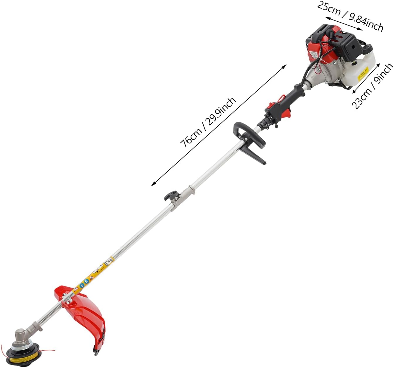 10 in 1 Garden Hedge Trimmer Combo, 52CC 2-Stroke Multi-Functional Garden Trimming Tool Gas Powered Long Reach Pole Saw Grass String Trimmer Brush Cutter Grass Wacker Weed Eater for Yard
