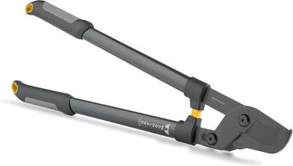 Woodland Tools Heavy Duty Lopper – 28 Inch Lever-Action Branch Cutter with Bypass Blade and Non Slip Grip – Manual Tree Limb Cutter for Thick Branches and Tough Yard Work