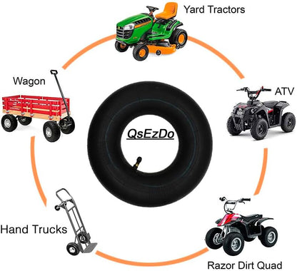 3.50/4.10-5 (11 x 4.00-5) Inner Tube with Bent Valve Stem, fits following Tire sizes as 4.10/3.50-5 11x4x5 11x4.00-5, for Wheelbarrow Barrow Sack Truck Trolley, and more.