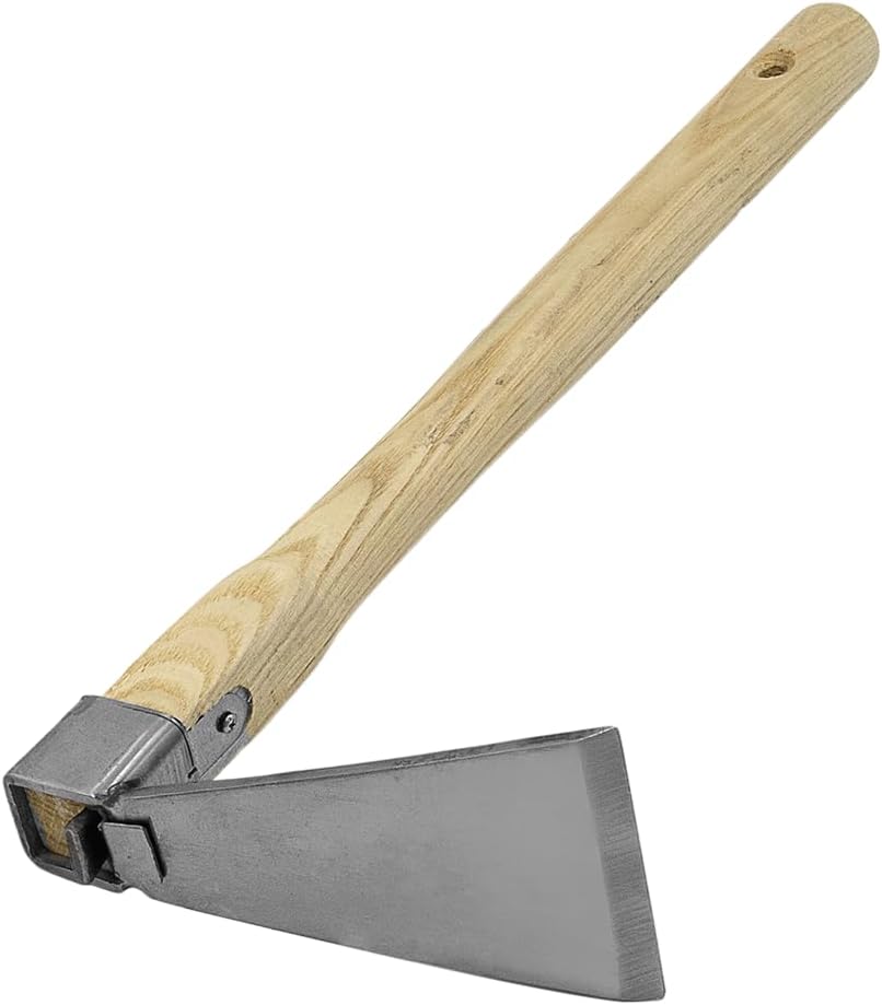 Zenport J6-02 Hoe, 15-Inch Handle, 5 Inch Stainless Steel Blades, Beige - 3 Pack