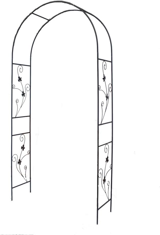 1. GO Steel Garden Arch, 7'5'' High x 3'7'' Wide, Garden Arbor for Various Climbing Plant, Outdoor Garden Lawn Backyard