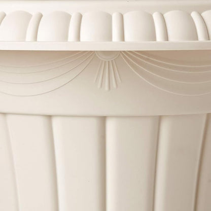 PL00BG Classic Traditional Plastic Urn Planter Indoor/Outdoor, 16" x 18", Beige