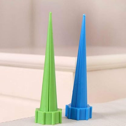 Operitacx 16pcs Plant Watering Spikes, Plastic Plant Self Watering Devices, Flower Pot Irrigation Drippers for Outdoor Indoor Garden Flower Vegetables Random Color