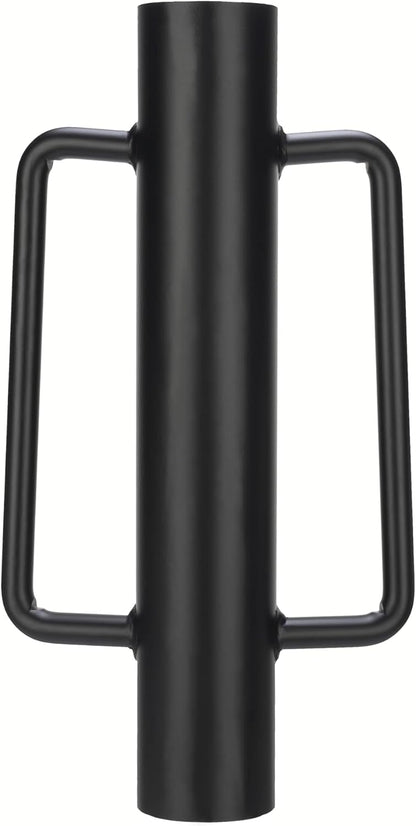 Fence Post Driver T Post Pounder with Handle 12 LB, Heavy Duty Hand Post Rammer for Wooden Posts/U-Channels/Fence Posts, 16 Inch Post Hole Digger (Black)