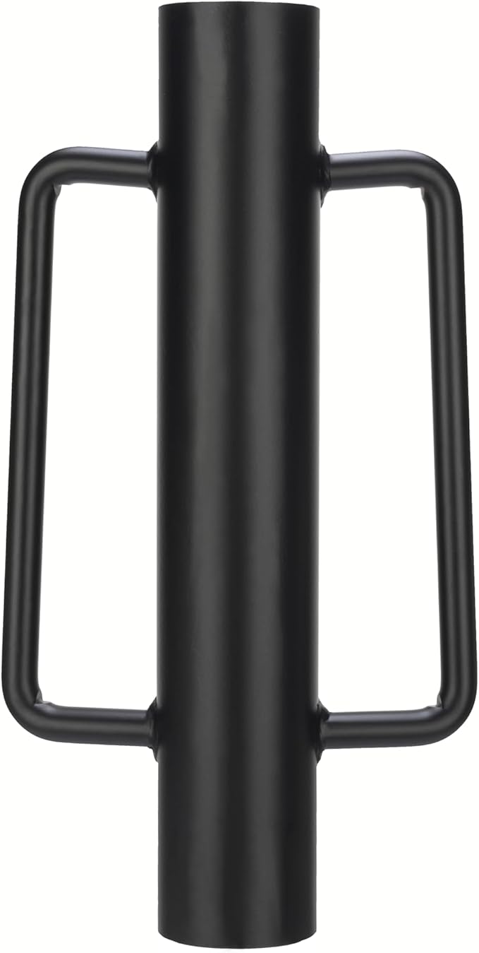 Fence Post Driver T Post Pounder with Handle 18 LB, Heavy Duty Hand Post Rammer for Wooden Posts/U-Channels/Fence Posts, 16 Inch Post Hole Digger (Black)