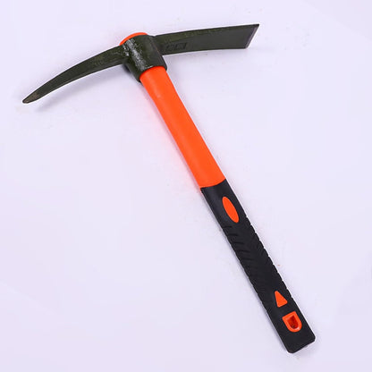 Heavy Duty Miniature Pick Mattock With Fiberglass Handle Garden Hand Tool For Gardening Digging & Camping Landscaping Pick Mattock