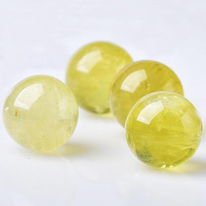 5-6cm/1.96-2.36inch Topaz Ball Polished Natural Yellow Crystal Sphere Decorative Sphere Healing Crystals Ball Healing Stone Crafts Home Decor Ornament Gifts (Topaz, 50-60mm)