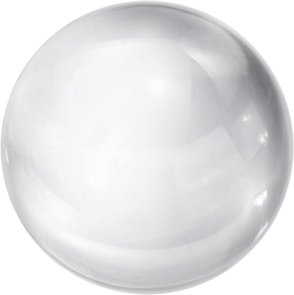 uxcell 40mm/1.6" Crystal Sphere Ball Glass Solid Decorative Sphere Crystal Ball Prop Ornament for Feng Shui Divination Fortune Telling Tabletop Fountain Decoration, Clear