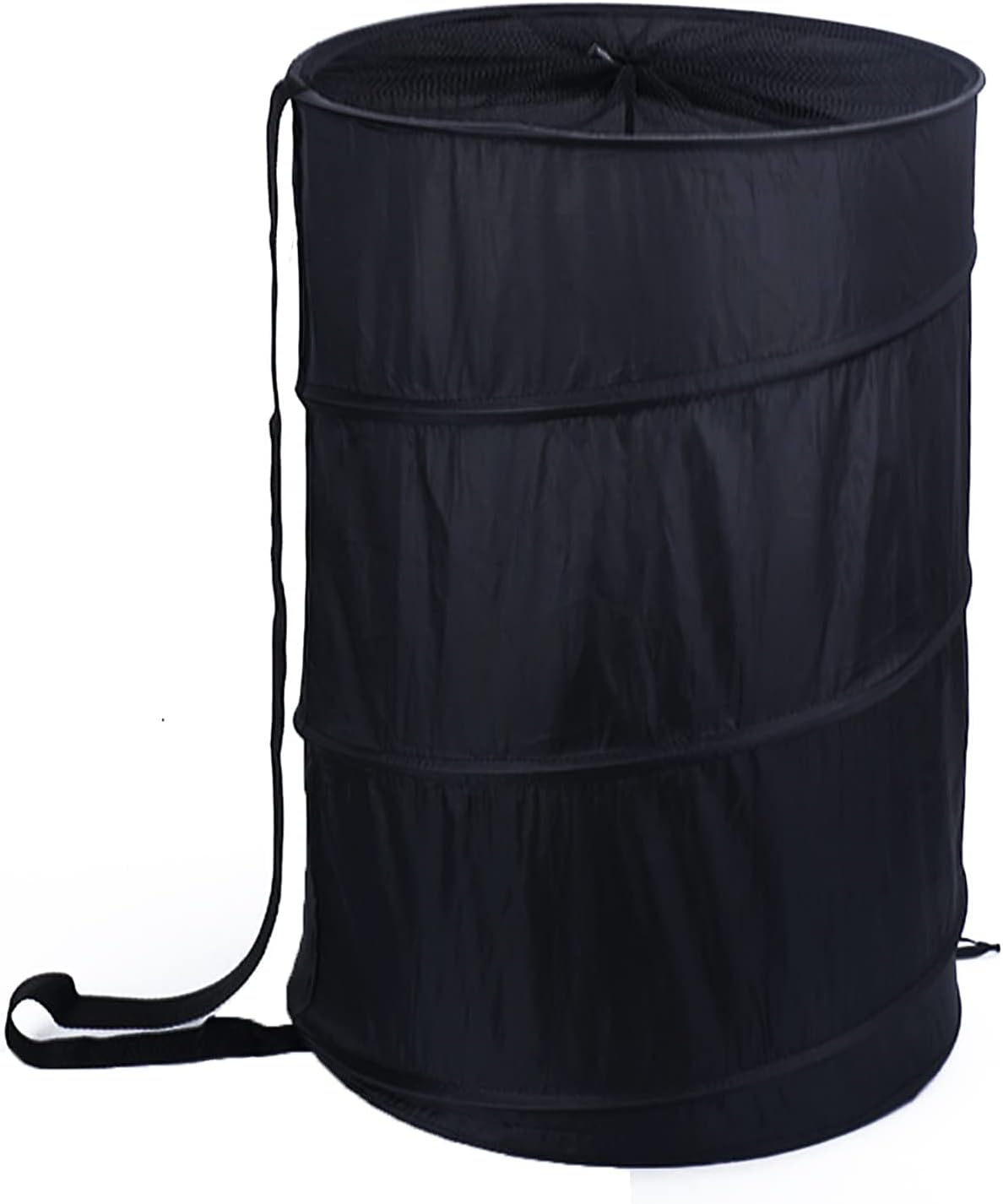 BATTOO Extra Large 107L Strong Laundry Hamper 17.5" x 27" Collapsible Laundry Baskets with Long Straps Drawstring Barrel Foldable Hamper for Laundry Room, Bathroom, Campout, College Dorm or Travel