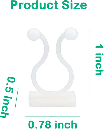 100Pcs Plant Vine Wall Clips Hooks for Climbing Plants, Invisible Self-Adhesive Plant Climbing Fixture Fixer Holder Wall Vine Hanging Clip Indoor Outdoor Cable Wire Fixing