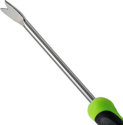 2 Pcs Dandelion Weeder Puller Tool with Soft Handle, Stainless Steel Garden Weed Remover Tool Weed Puller Tool Garden Weeder for Lawn Farmland Transplant Gardening Plant Tool