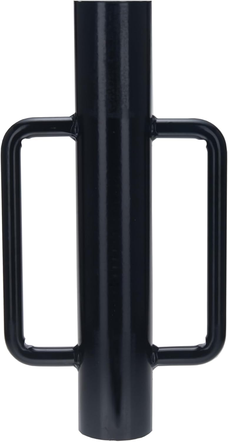 Fence Post Driver 16.5 Inch T Post Driver, 11LB Heavy Duty Hand Post Pounder with Handle for U Fence Post (Black)