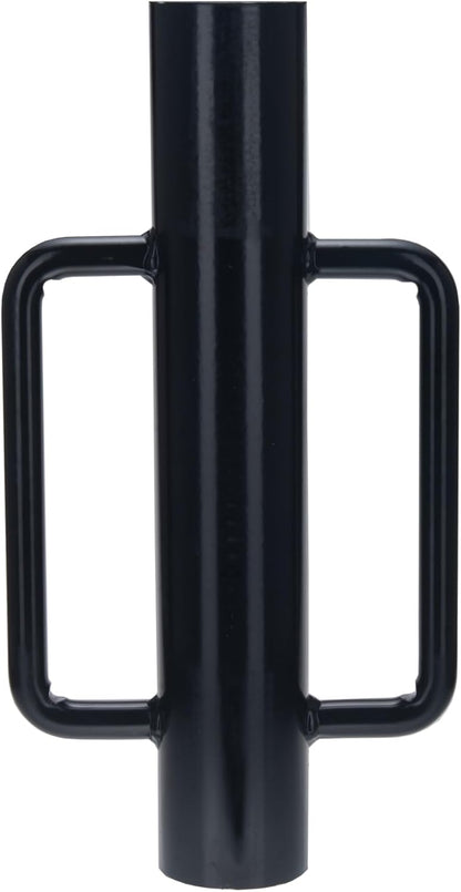 Fence Post Driver 16.5 Inch T Post Driver, 11LB Heavy Duty Hand Post Pounder with Handle for U Fence Post (Black)