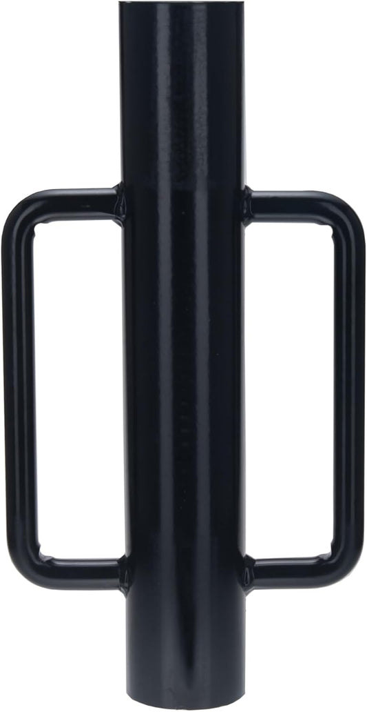 Fence Post Driver 16.5 Inch T Post Driver, 11LB Heavy Duty Hand Post Pounder with Handle for U Fence Post (Black)