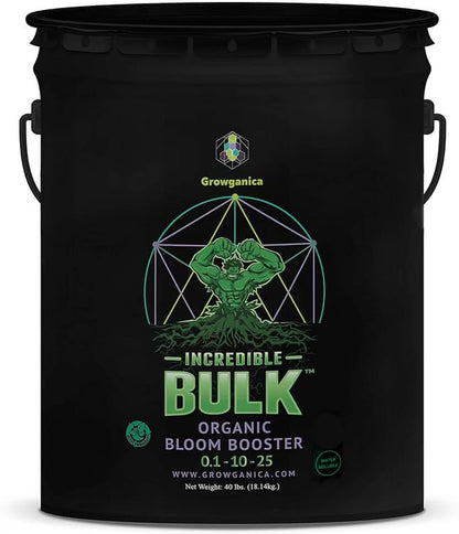 Organic Bloom Booster, Incredible Bulk 0.1-10-25. Natural Plant Food (40lb)