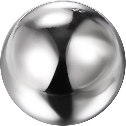 uxcell Gazing Ball 6 Inch 150mm Reflective Sphere Polished Hollow Ball, Stainless Steel Gazing Globe Mirror Ball for Home Outdoor Decoration, Silver Tone