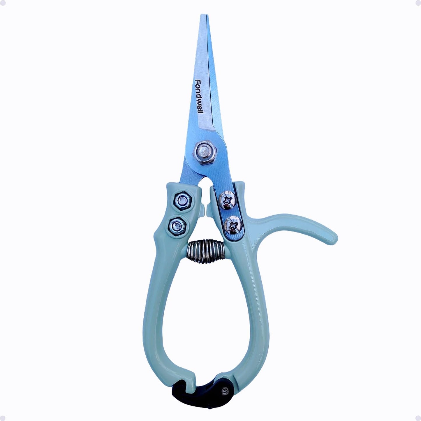 Fondwell 6" Pruning Shears Garden Scissors: Ultra Sharp Garden Clippers - Reliable Flower Snips for Trimming Small Plants