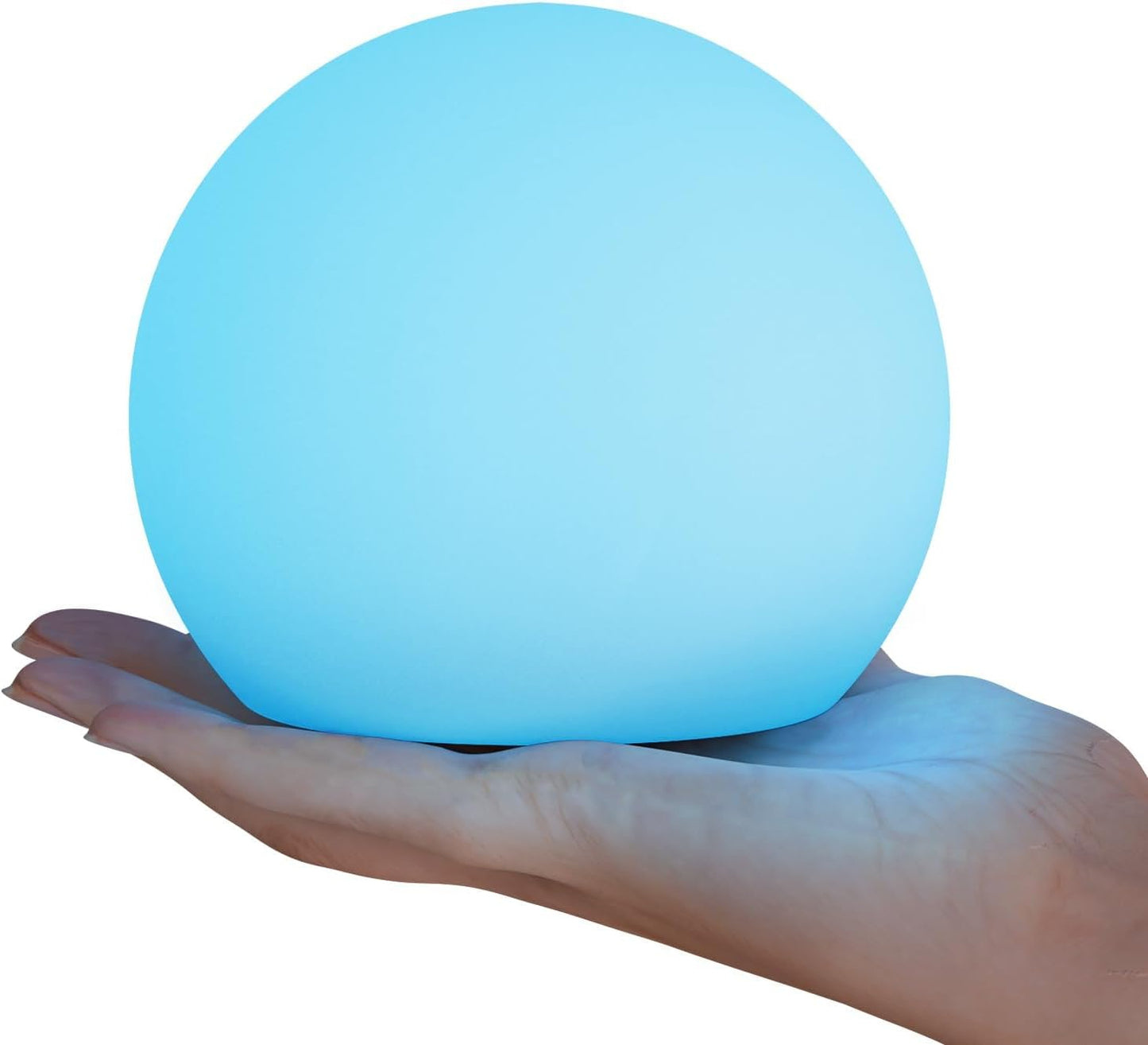 FUYO Floating Pool Lights, IP66 Water-Resistant LED Ball Mood Lamp with APP & Remote, Color-Changing Smart Night Light for Pool, Garden, Patio, Party, Indoor/Outdoor Decor (8-inch)