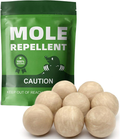 Mole Repellent Outdoor,Vole Repellent for Lawn,Yard,Pet and People Safe Gopher Repellant,Natural Ingredients Groundhog Repellent,Convenient to apply-8P