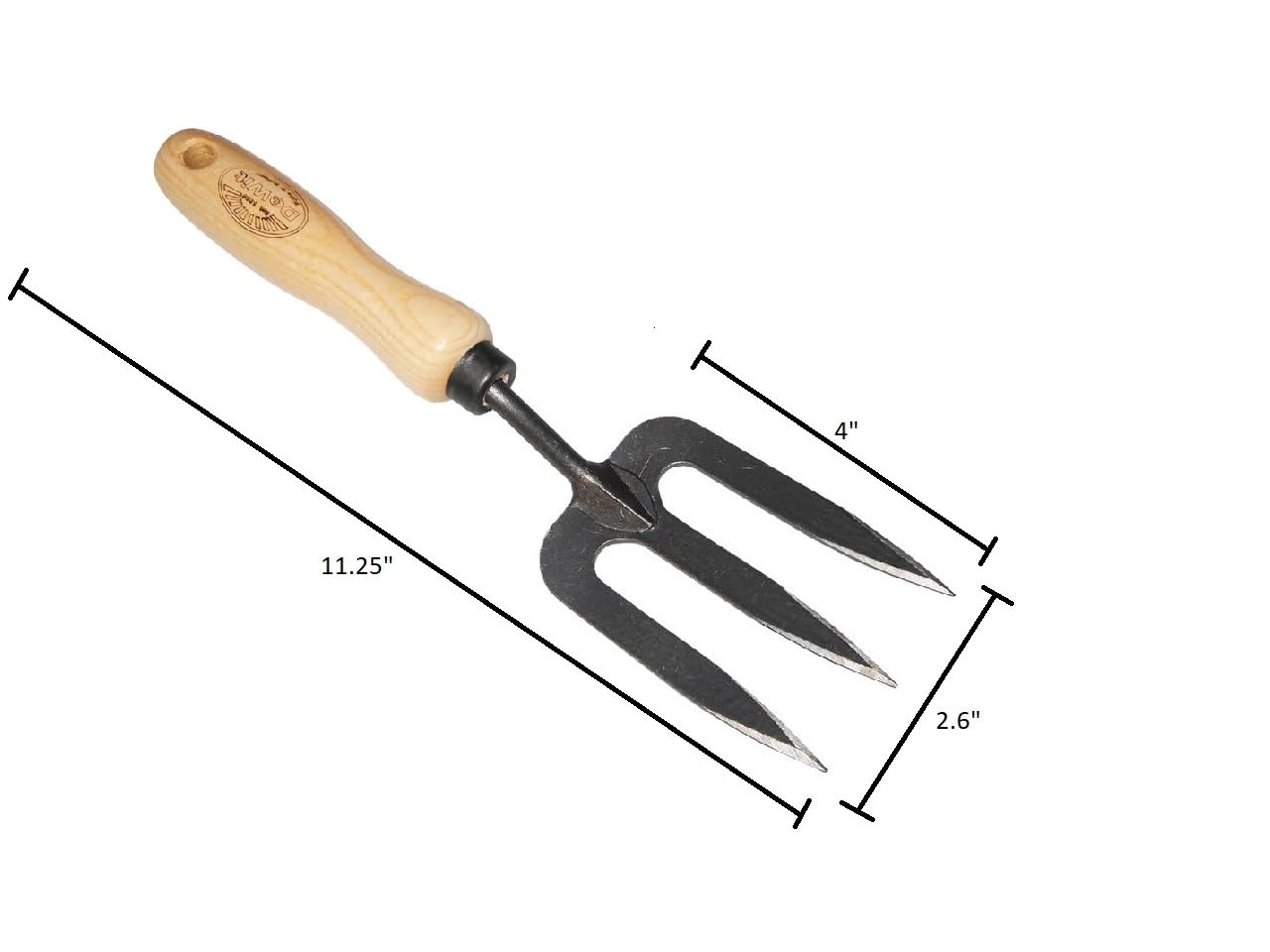 DeWit Small Garden Fork – Compact & Durable Cultivator