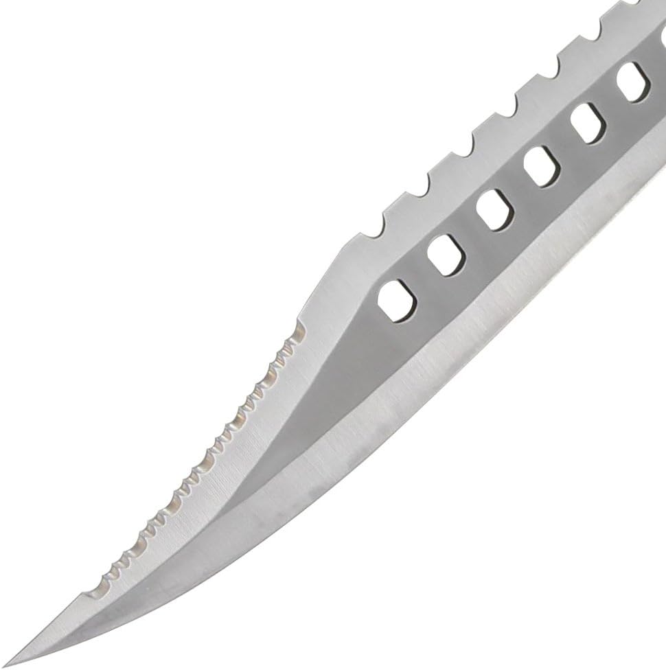 Armory Replicas Sporting Sawback 17 Knife with Dual Grit Sharpening Stone